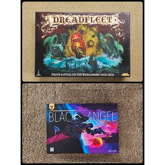 Dreadfleet Warhammer (Partially Painted) Games Workshop + Black Angel game lot